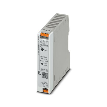 Phoenix Contact Switching Power Supply; QUINT4-PS/1AC/12DC/2.5/PT; 12VDC OUT; 2.5A; 85-264VAC/90-350VDC IN; Single Phase; DIN Rail Mount; Plastic; Push-In Connection